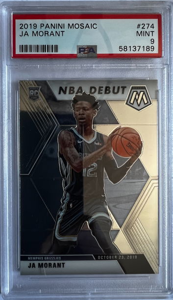 2019 Panini Mosaic Ja Morant PSA 9 Mint