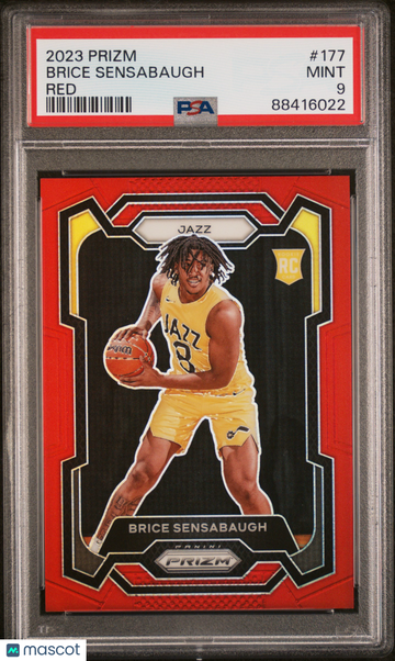 2023 Panini Prizm Brice Sensabaugh #177 Red PSA 9