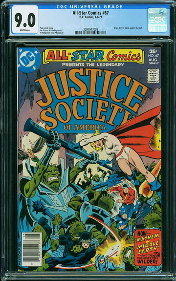 ALL STAR COMICS #67, CGC 9.0 VFNM