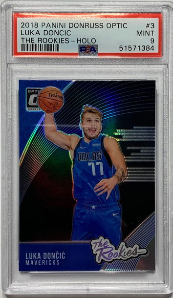 2018 Panini Donruss Optic The Rookies HOLO Luka Doncic PSA 9 #3