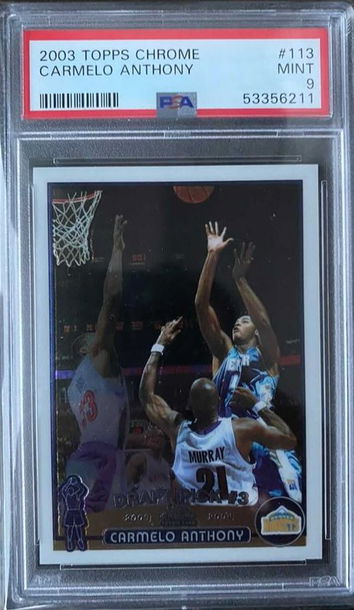 2003 Topps Chrome Carmelo Anthony PSA 9 #113
