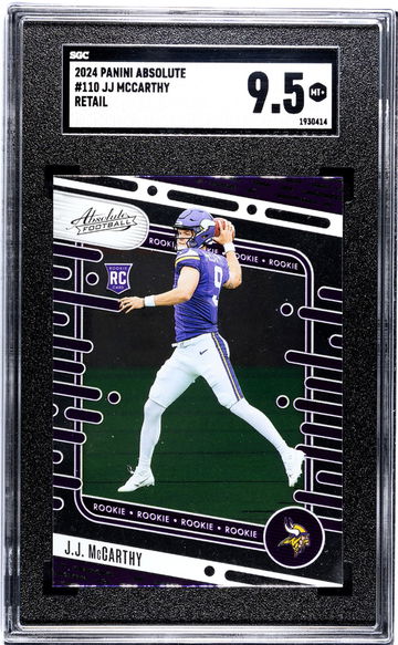 2024 Panini Absolute #110 Jj Mccarthy Retail SGC 9.5