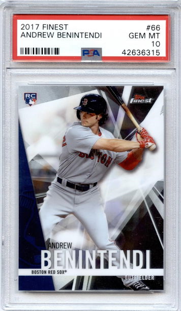 2017 Finest #66 Andrew Benintendi RC PSA 10