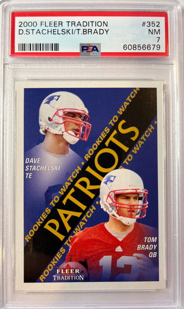 Tom Brady 2000 Fleer Tradition #352 PSA NM 7