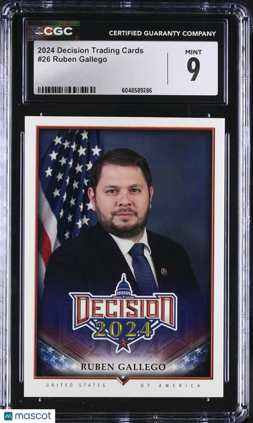 2024 Decision Trading Cards Ruben Gallego #26 CGC 9