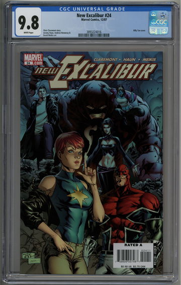 New Excalibur 24 CGC 9.8 Billy Tan Dazzler cover