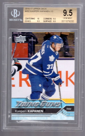 Kasperi Kapanen 2016-17 Upper Deck Young Guns RC
