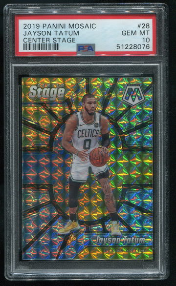 2019 Mosaic Jayson Tatum Center Stage PSA 10