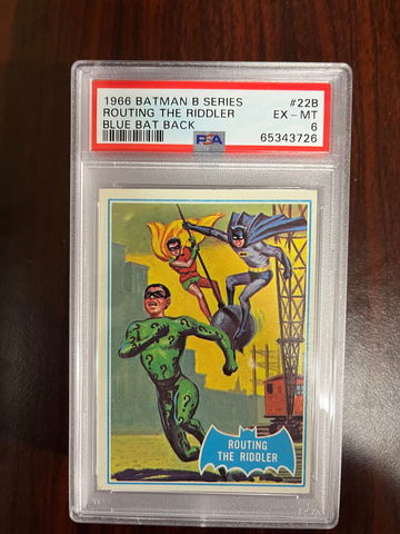 1966 Batman B Series Blue Back 22b PSA 6