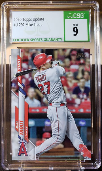 2020 Topps Update Mike Trout #U-292 CSG Mint 9 Los Angeles Angels