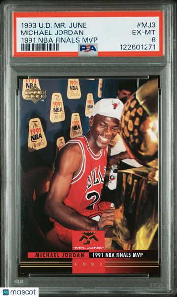 1993 Upper Deck MR. June Michael Jordan #MJ3 1991 NBA Finals MVP PSA 6