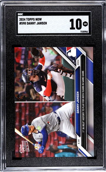 2024 TOPPS DANNY JANSEN NOW #598 limited /4455 plays for both teams SGC 10