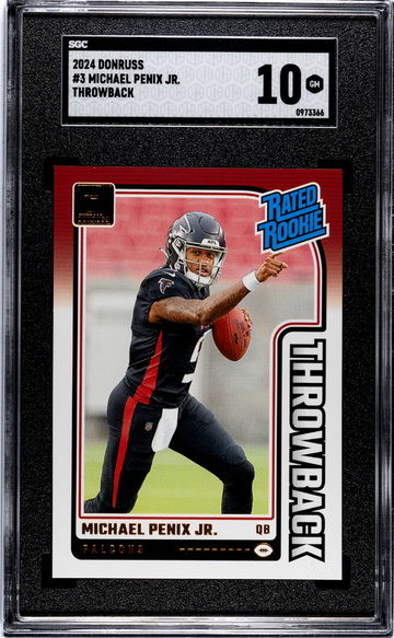 2024 Donruss #3 Michael Penix Jr. Throwback SGC 10