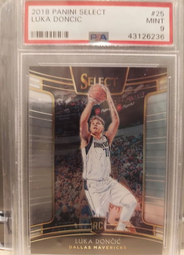 2018 Panini Select #25 Luka Doncic PSA 9