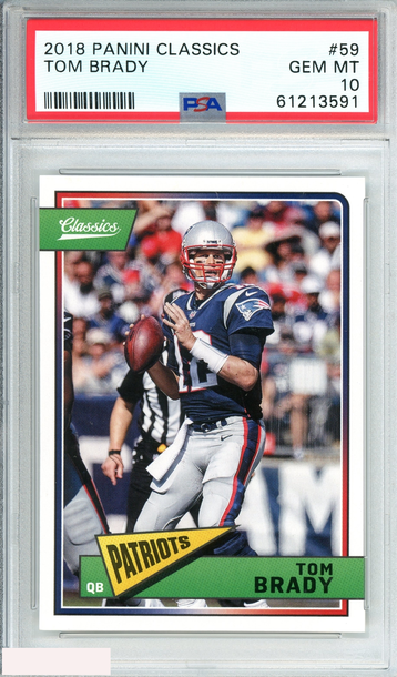 2018 PANINI CLASSICS TOM BRADY #59 NEW ENGLAND PATRIOTS  PSA 10 GEM MT