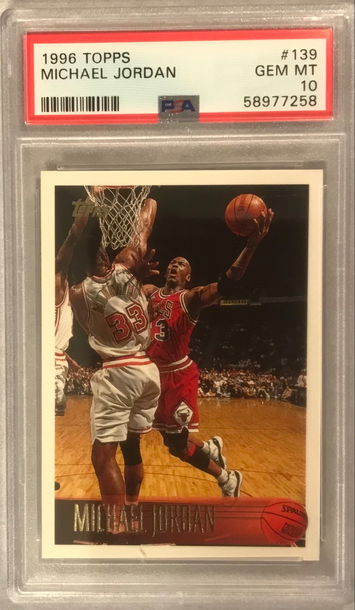 Michael Jordan 1996 Topps #139 PSA 10 Gem Mint - Chicago Bulls