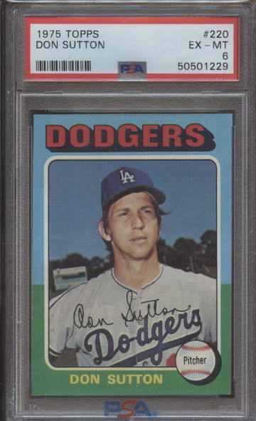 1975 Topps Don Sutton #220 PSA 6