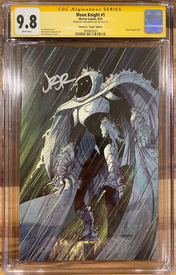 Moon Knight #1 1:200 signed John Romita Jr. CGC 9.8