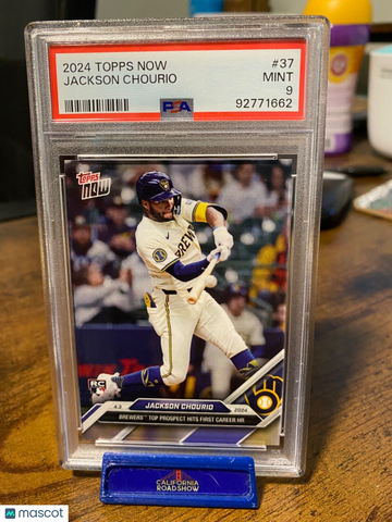 2024 Topps Now Jackson Chourio #37 PSA 9