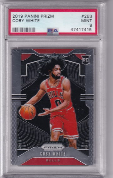 2019 Panini Prizm Coby White RC #253 PSA 9