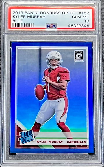 2019 Kyler Murray Panini Donruss Optic Blue #152 PSA 10 GEM MINT Rookie Card RC Arizona Cardinals