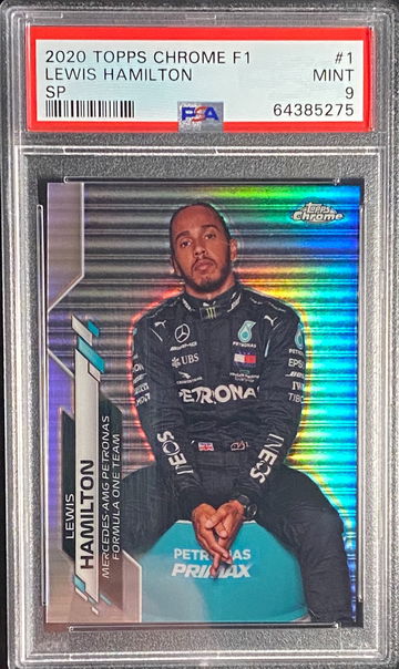 2020 Topps Chrome Lewis Hamilton IV Image Variation SP Formula 1 F1 PSA 9