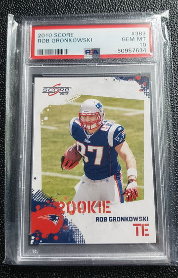 2010 Score Rob Gronkowski psa 10 383
