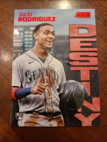 2022 Stadium Club Julio Rodriguez Red Foil