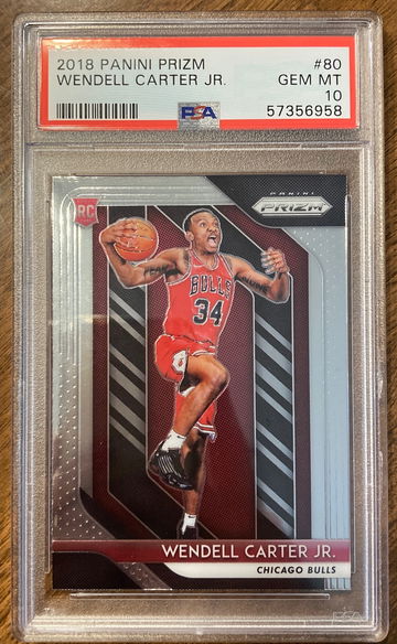 2018 prizm Wendell Carter jr psa 10 