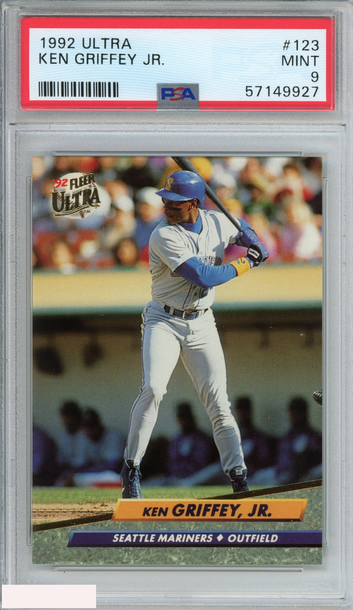 1992 ULTRA KEN GRIFFEY JR #123 SEATTLE MARINERS HOF PSA 9 MINT