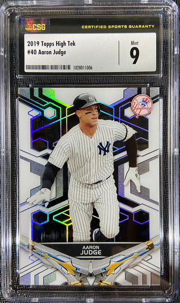 2019 Topps High Tek Aaron Judge CSG 9 MINT Low POP!