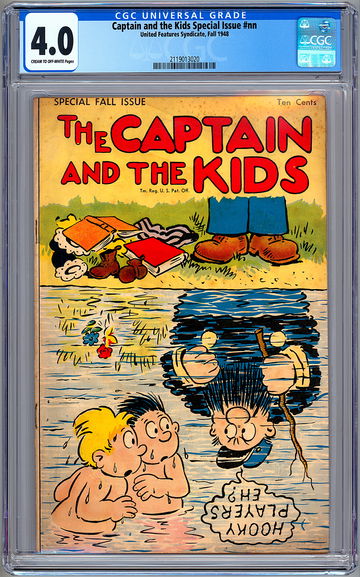 THE CAPTAIN & THE KIDS SPECIAL FALL ISSUE #NN CGC 4.0 GA UNITED FEATURES 1948