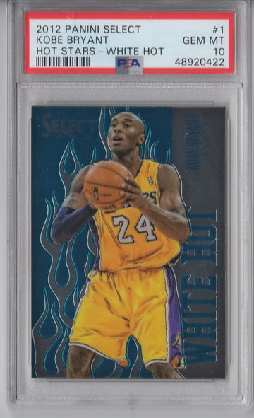 2012 Select Kobe Bryant Hot Stars White Hot PSA 10