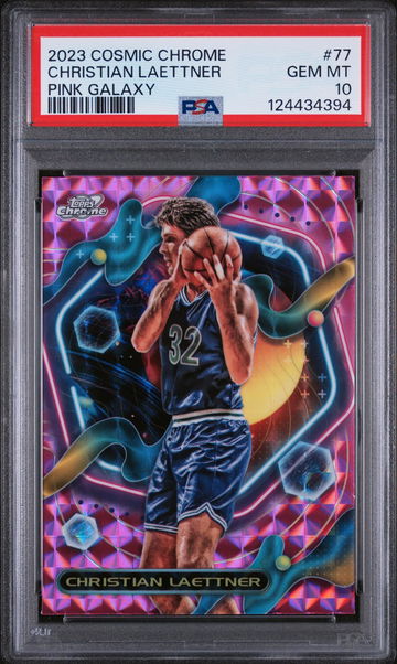 2023 Topps Cosmic Chrome Pink Galaxy Christian Laettner #77 PSA 10
