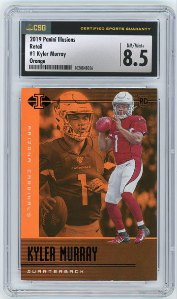 KYLER MURRAY 2019 Panini Illusions Retail Orange Trophy Collection Rc #1 CSG 8.5