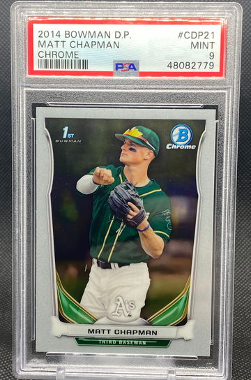 Matt Chapman 2014 Bowman Chrome Draft Picks PSA 9