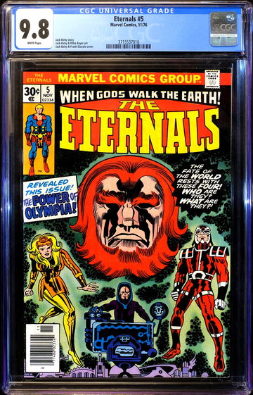 Marvel Eternals #5 🔥 1st Appearance Thena and Makkari 🔥 CGC 9.8 - WHITE Pages