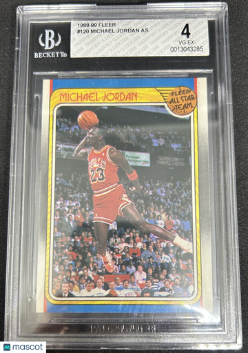 1988 Fleer Michael Jordan AS #120 BGS 4