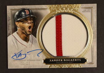 2020 Topps Five Star Xander Bogaerts Jumbo Patch Auto /25