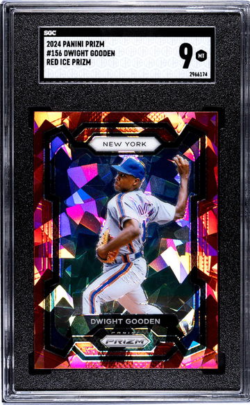 2024 Panini Prizm #156 Dwight Gooden Red Ice Prizm SGC 9