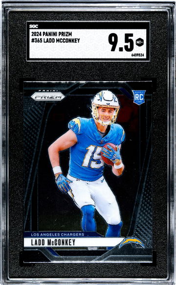2024 Panini Prizm Ladd McConkey #365 RC SGC 9.5