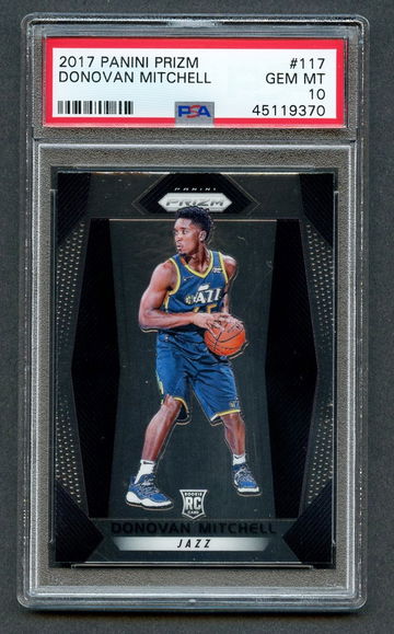 2017 Prizm Donovan Mitchell Rc PSA 10