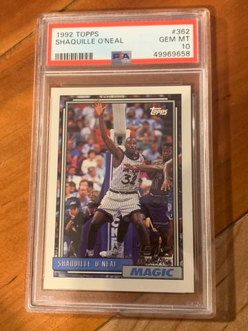 1992 Topps Psa 10 Shaquille O’Neal 