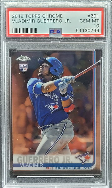 2019 Topps Chrome #201 Vladimir Guerrero Jr Rookie RC PSA 10