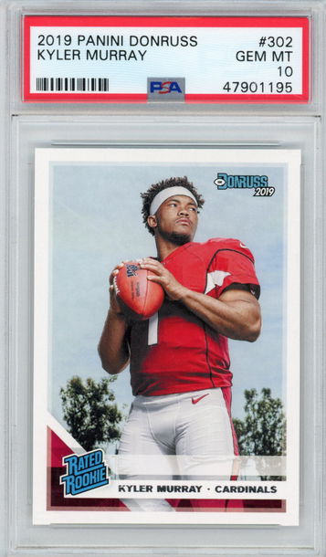 Kyler Murray RC 2019 Panini Donruss PSA 10 #302