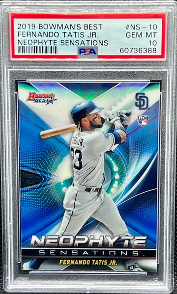 2019 Bowmans Best Fernando Tatis Jr. Neophyte Sensations PSA 10 Rookie