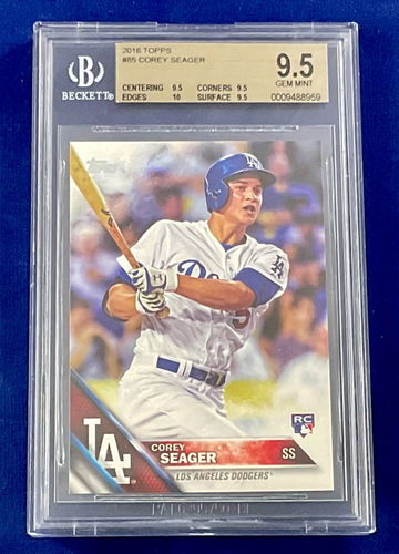 COREY SEAGER -- 2016 Topps ROOKIE #85 -- BGS 9.5 -- RC Dodgers