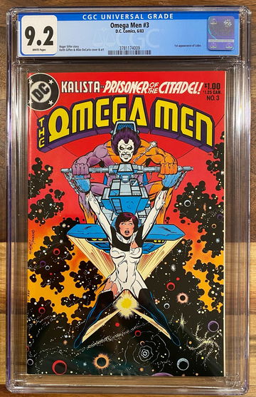 Omega Men #3 CGC 9.2 1st Lobo