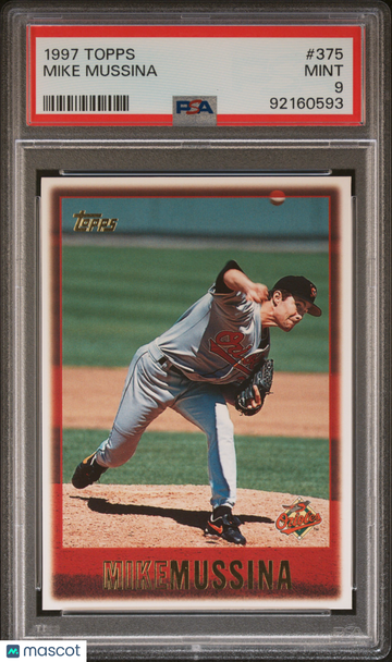 1997 Topps Mike Mussina #375 PSA 9
