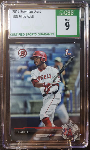 2017 Bowman Draft Jo Adell 1st #BD-95 CSG Mint 9 Los Angeles Angels